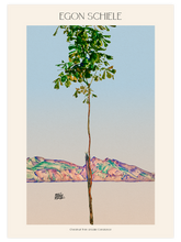 Egon Schiele Chestnut Tree at Lake Constance - Art Print